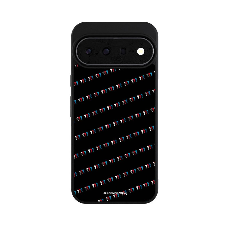 Pixel 11 Pro XL Base Case Drei Fragezeichen Muster Schräg