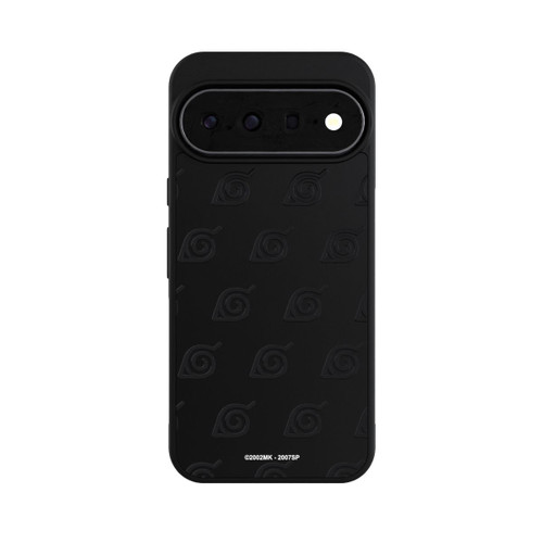 Google Pixel 11 Pro XL Base Case Schwarzes Konoha-Muster Transparent