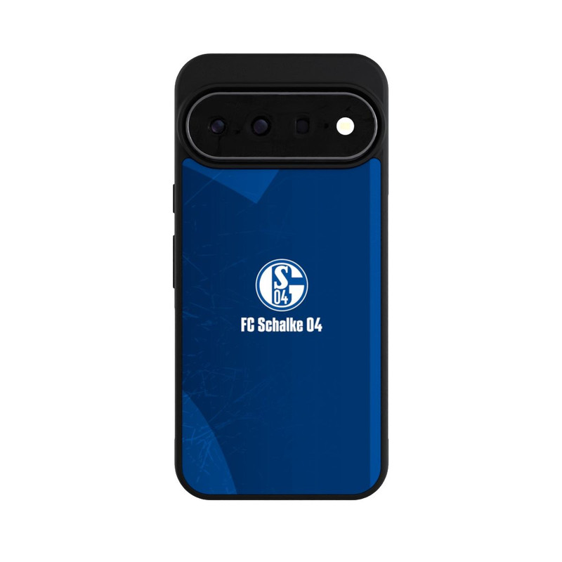 Pixel 11 Pro XL Base Case Schalke 04 Blauer Hintergrund Mit Logo