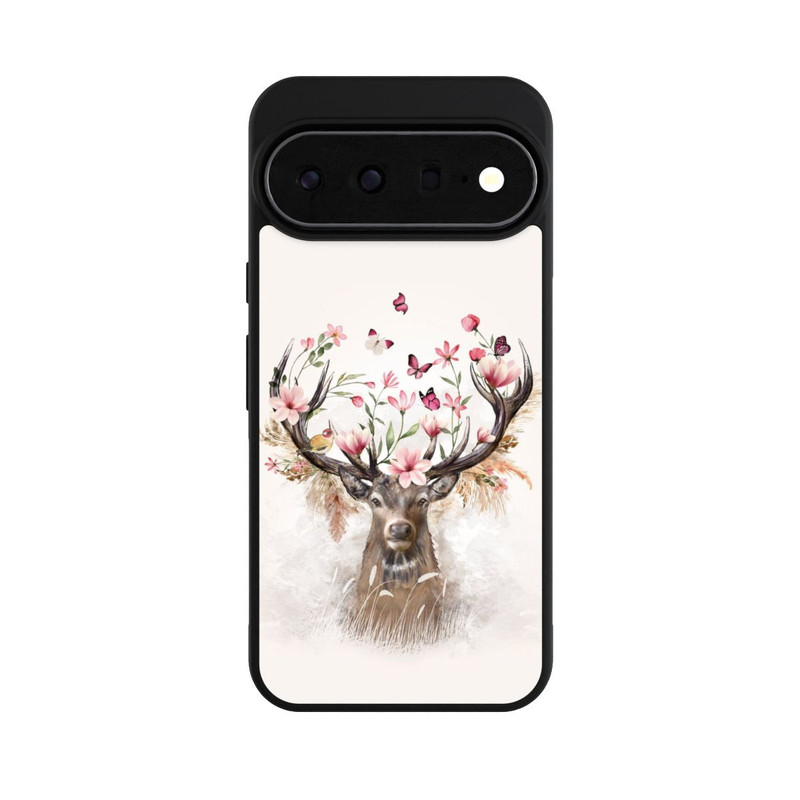 Pixel 11 Pro XL Base Case Hirsch Blumen Geweih