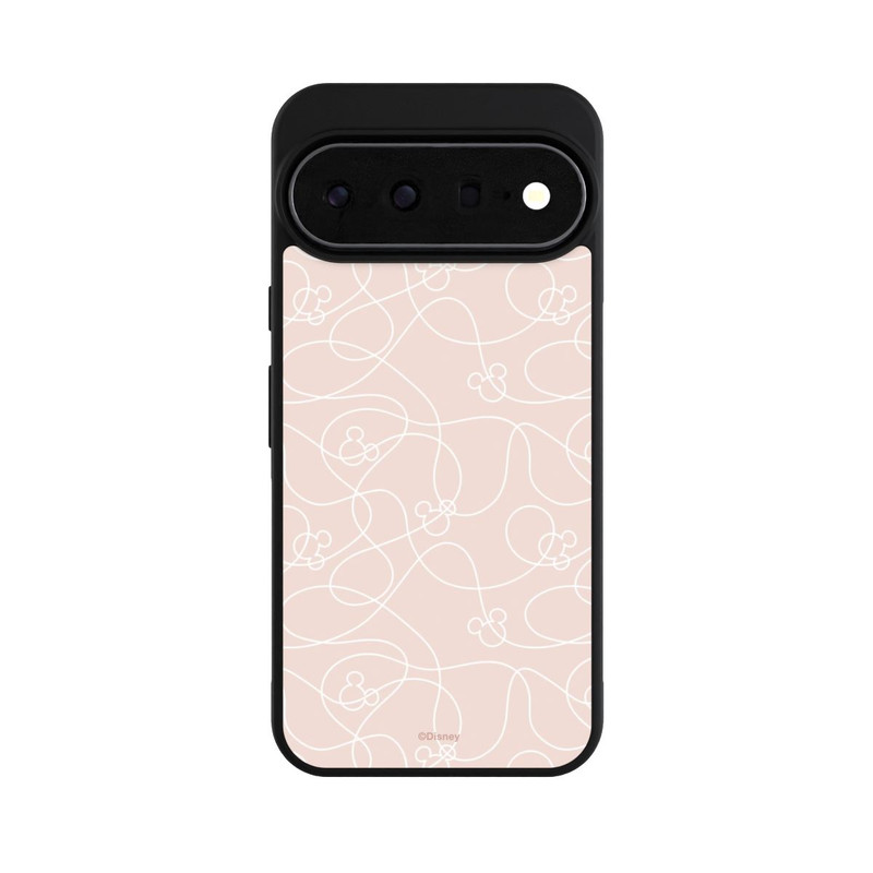 Pixel 11 Pro XL Base Case Micky Line Art Muster Rosa
