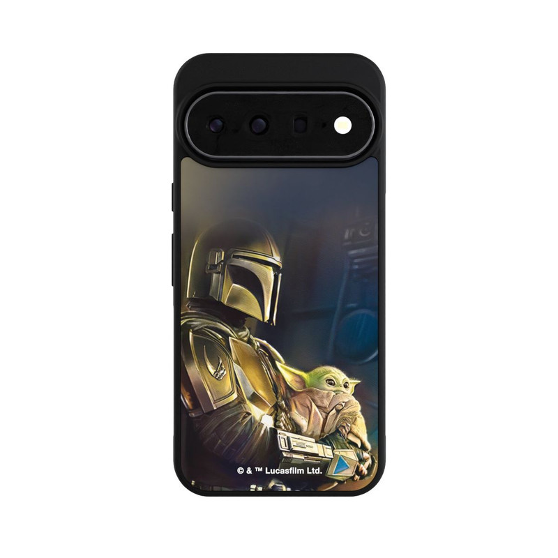 Pixel 11 Pro XL Base Case Mandalorianer und Grogu im Schiff