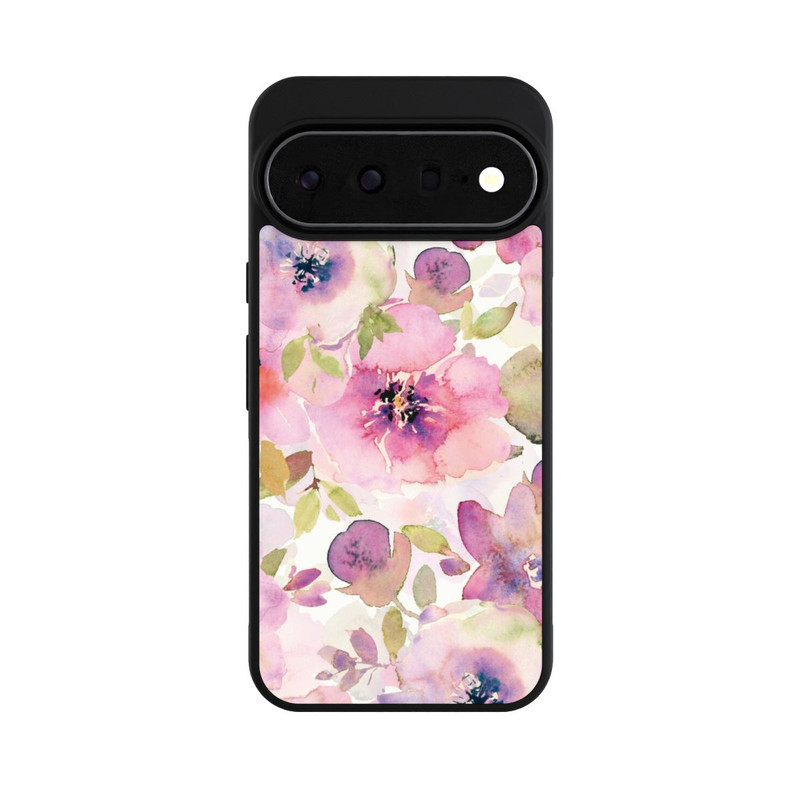 Pixel 11 Pro XL Base Case Tapete mit rosa Blumen