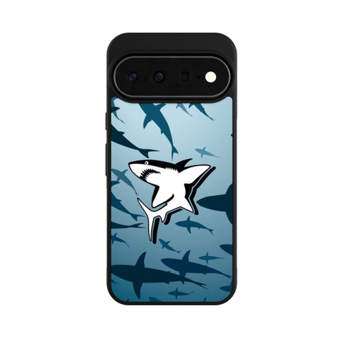 Google Pixel 11 Pro XL Base Case Haie Muster Blau