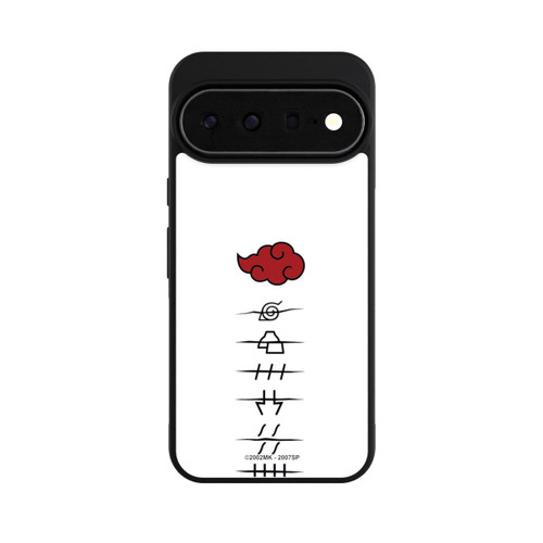 Google Pixel 11 Pro XL Base Case Akatsuki Mitgliedersymbole Weiß