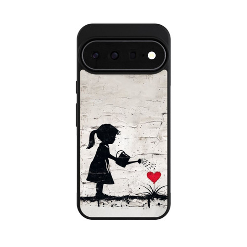 Google Pixel 11 Pro XL Base Case Girl Watering Bunch of Flowers 