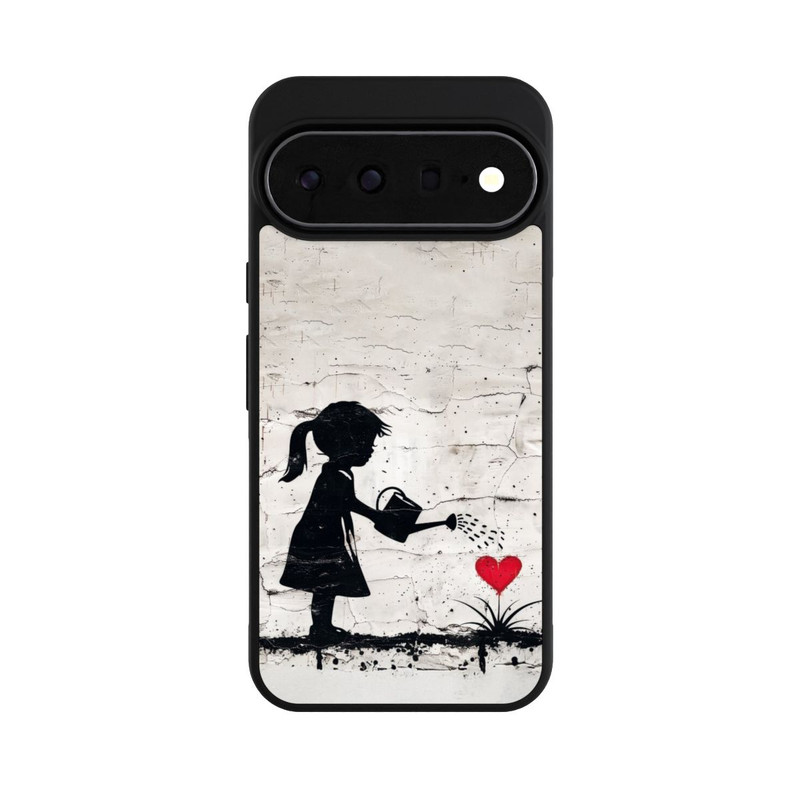 Pixel 11 Pro XL Base Case Girl Watering Bunch of Flowers 