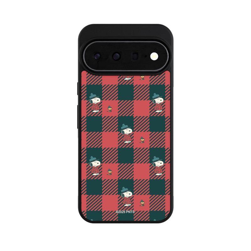 Pixel 11 Pro XL Base Case Peanuts Rot Schottenmuster