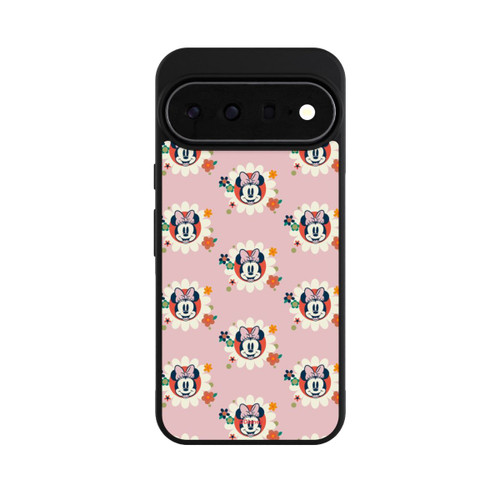 Google Pixel 11 Pro XL Base Case Minnie's Magic Flowers Retro Pattern