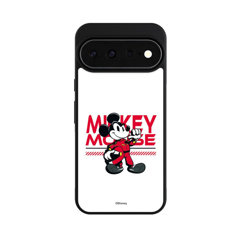 Pixel 11 Pro XL Base Case Micky Maus Rennfahrer Weiß