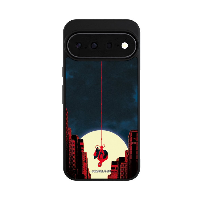 Pixel 11 Pro XL Base Case Spider-Man Marvel between Skyscrapers