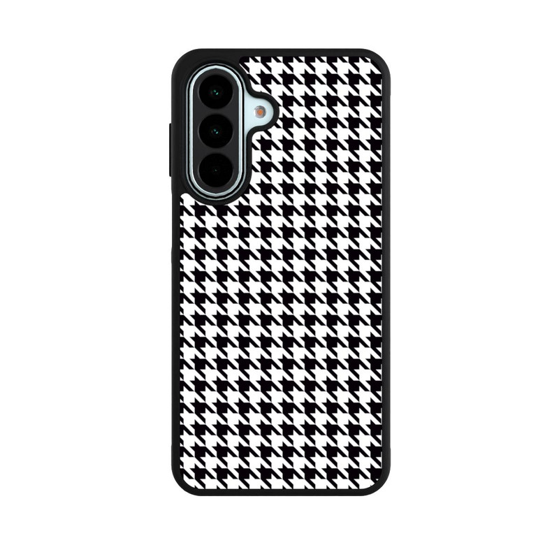 Galaxy A27 5G Base Case Hahnentritt Schwarz Weiß