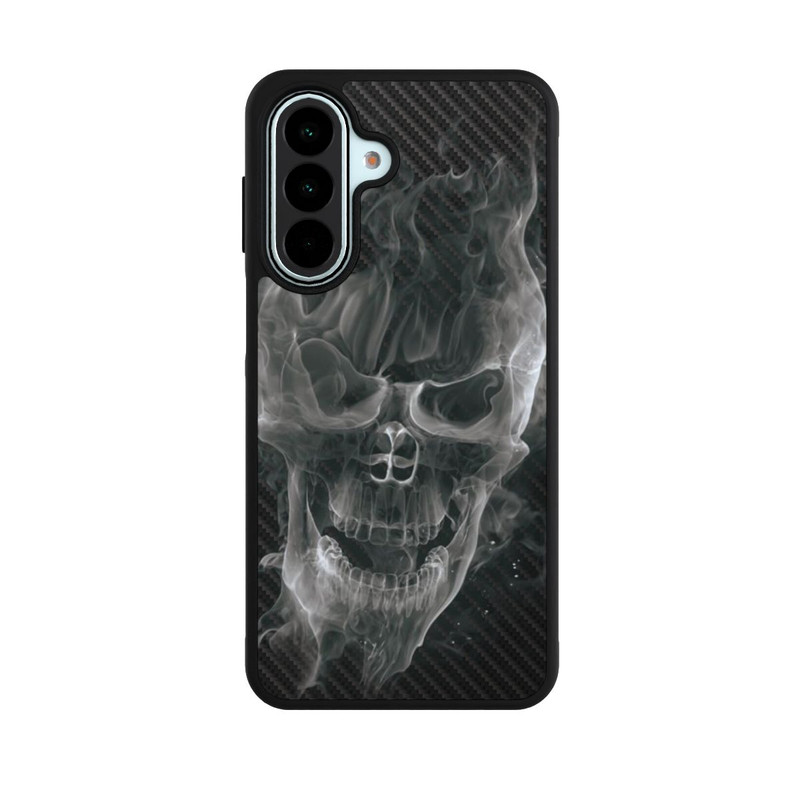 Galaxy A27 5G Base Case rauchender Totenkopf Carbon