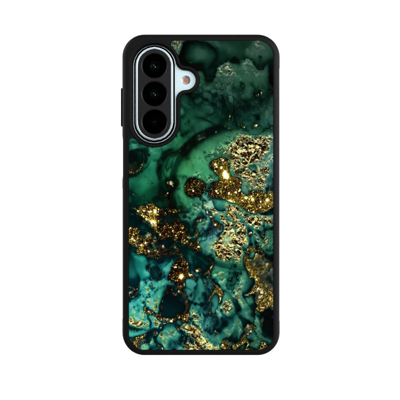 Galaxy A27 5G Base Case Cyan Glitzer Marmorlook