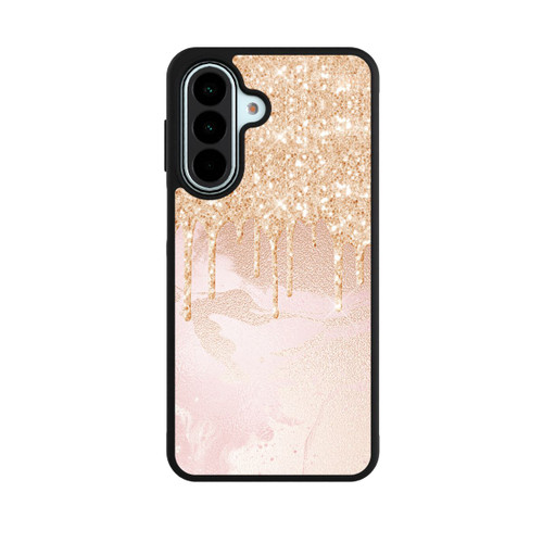 Samsung Galaxy A27 5G Base Case  Roségoldener Glitzer Tropfen Look