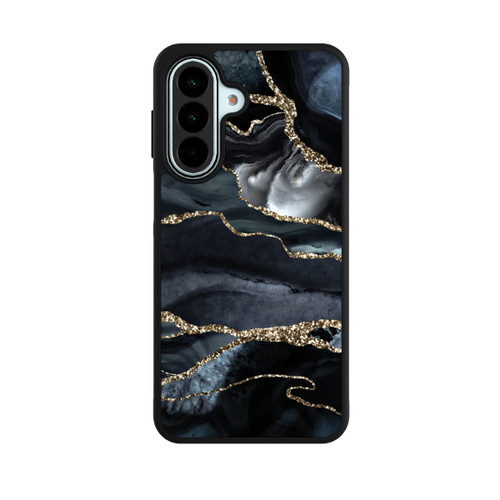 Samsung Galaxy A27 5G Base Case Dunkler Marmor Gold Glitzerlook