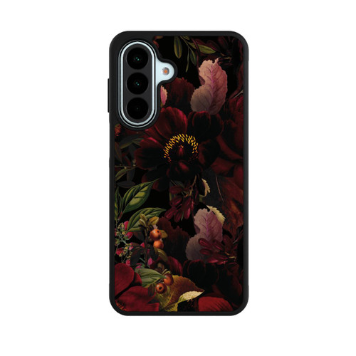 Samsung Galaxy A27 5G Base Case Dunkle Rote Vintage Barock Rosen