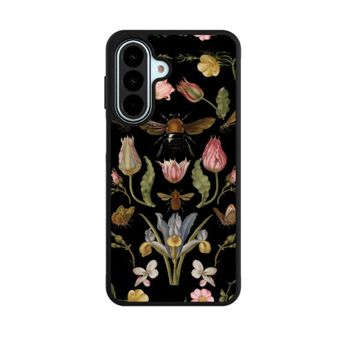 Samsung Galaxy A27 5G Base Case Wildblumen und Biene Schwarz