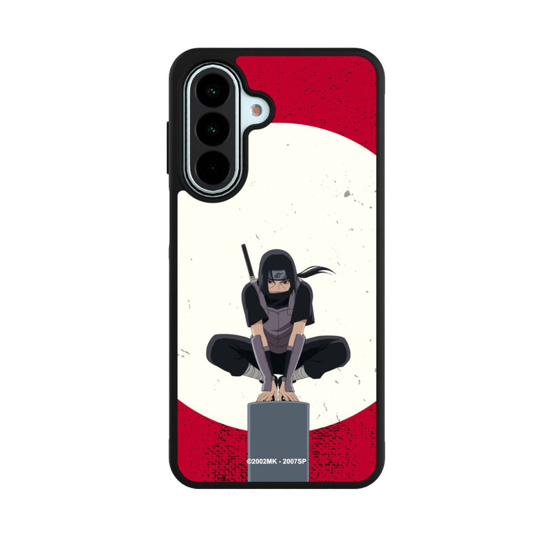 Galaxy A27 5G Base Case Itachi Uchiha Symbol Roter Hintergrund
