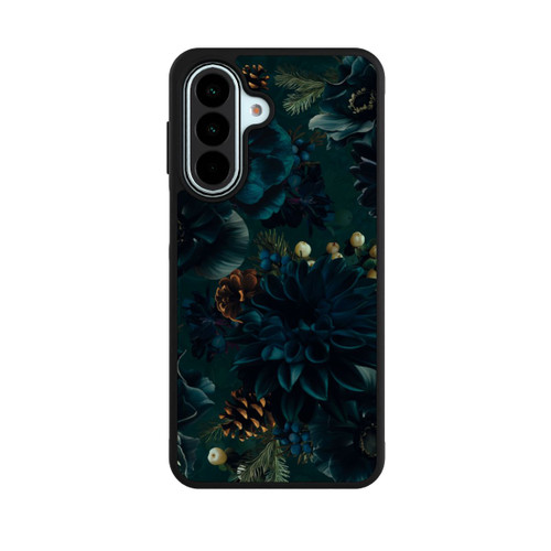 Samsung Galaxy A27 5G Base Case Blumenmuster Grün und Blau