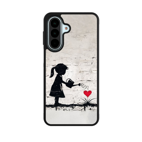Samsung Galaxy A27 5G Base Case Girl Watering Bunch of Flowers 