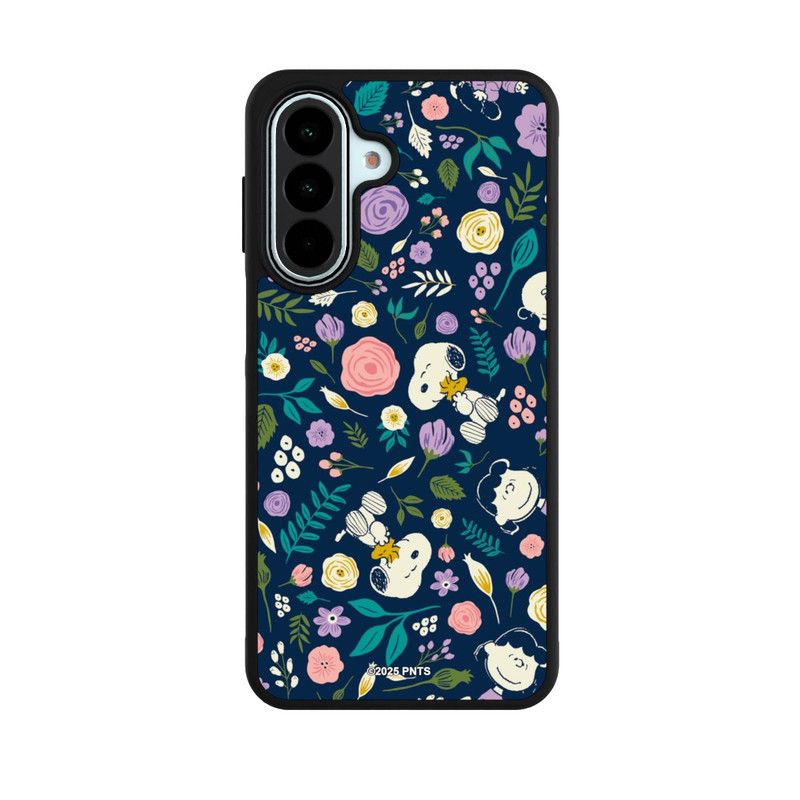 Galaxy A27 5G Base Case Peanuts Dark Flower Pattern