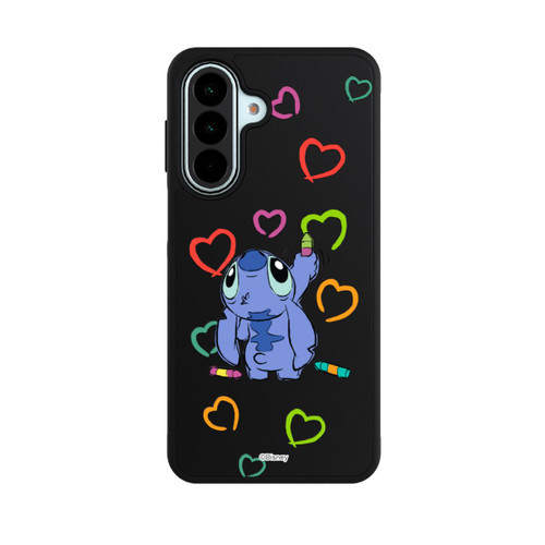 Samsung Galaxy A27 5G Base Case Stitch Draws a Heart Transparent