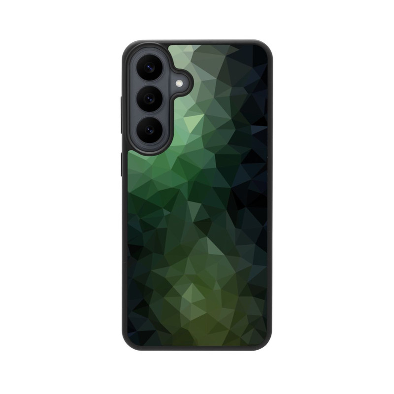 Galaxy S26 FE Base Case Polygonal Mosaic Green