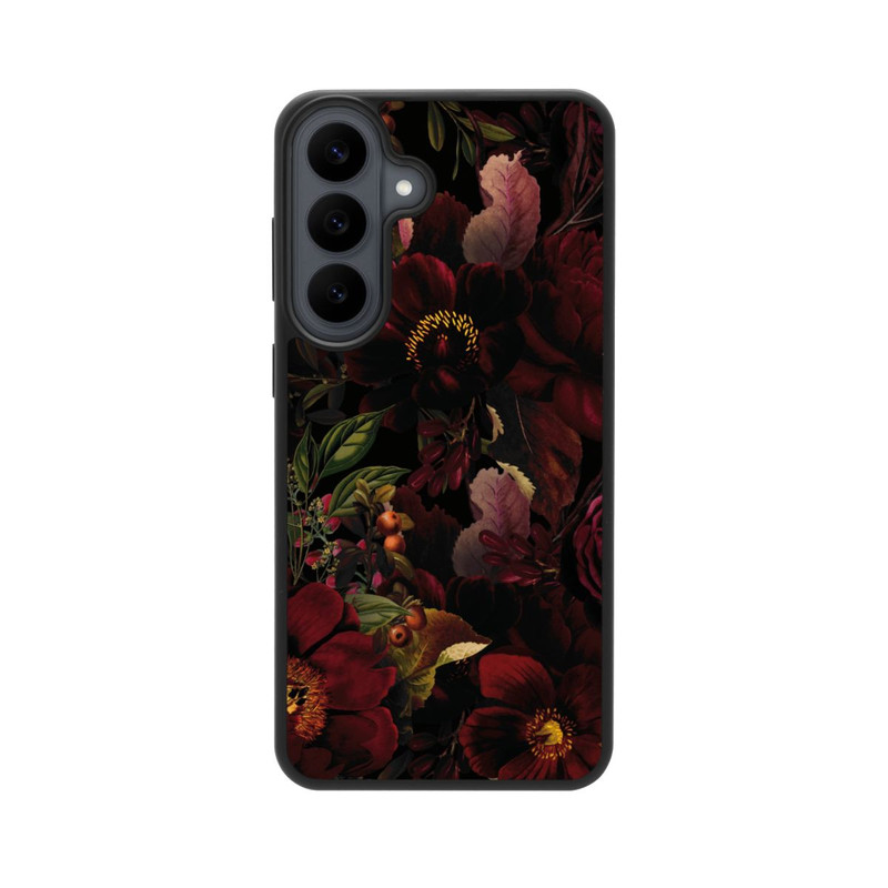 Galaxy S26 FE Base Case Dunkle Rote Vintage Barock Rosen