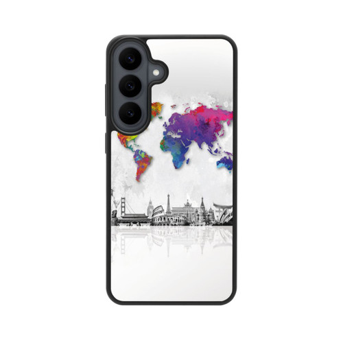 Samsung Galaxy S26 FE Base Case Weltkarte mit Skyline
