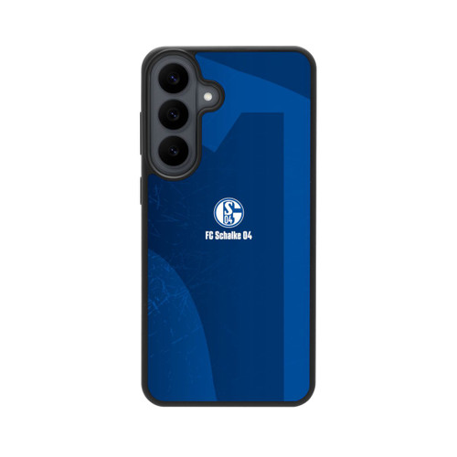 Samsung Galaxy S26 FE Base Case Schalke 04 Blauer Hintergrund Mit Logo