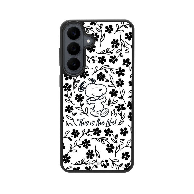 Galaxy S26 FE Base Case Snoopy schwarz und weiß This Is The Life