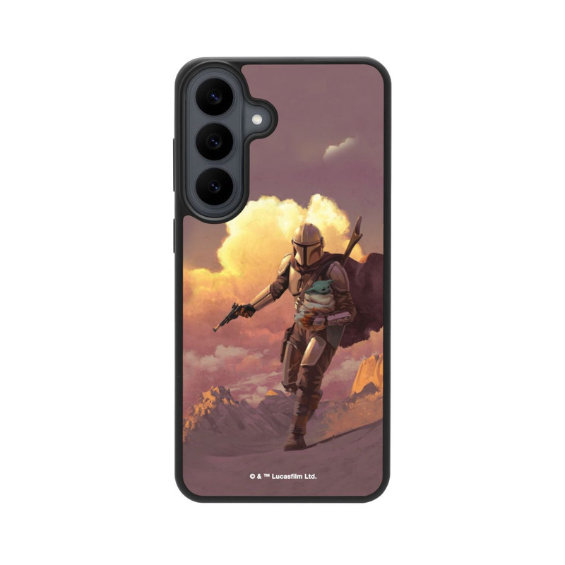 Galaxy S26 FE Base Case Der Mandalorianer und Grogu Sonnenguntergang Wolken