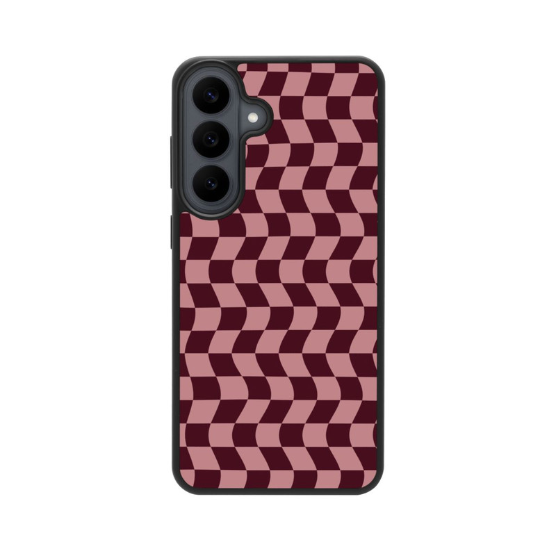 Galaxy S26 FE Base Case Schachbrett Rot-Rosa