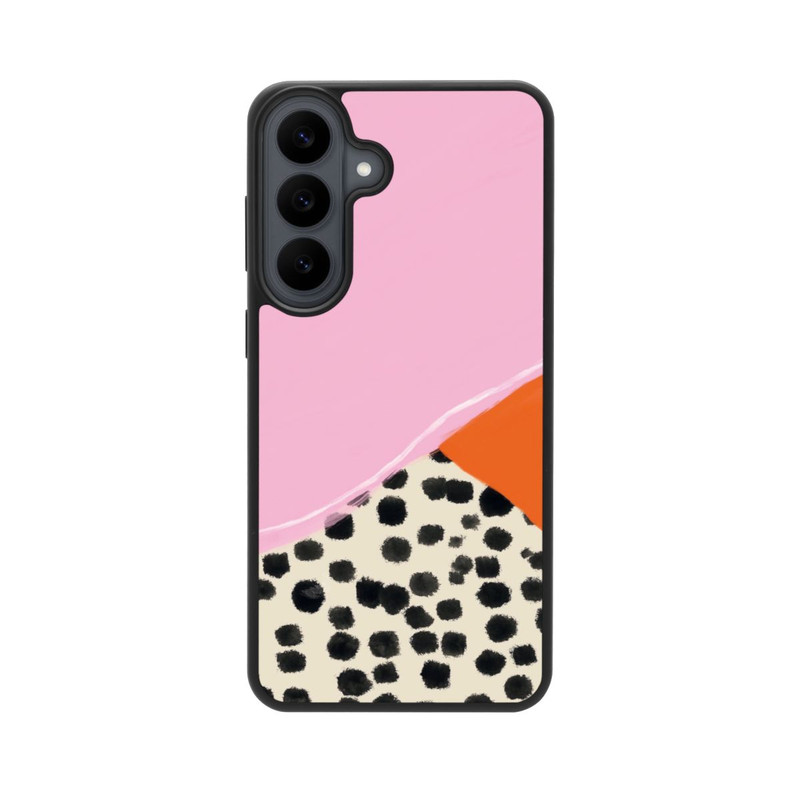 Galaxy S26 FE Base Case Rosa und Orange Gepunkteter Hintergrund