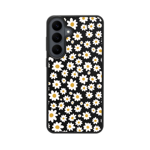 Samsung Galaxy S26 FE Base Case Daisy Flower Seamless Pattern Transparent
