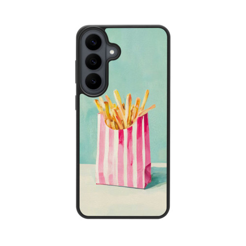 Samsung Galaxy S26 FE Base Case Retro Pommes Blau Watercolor