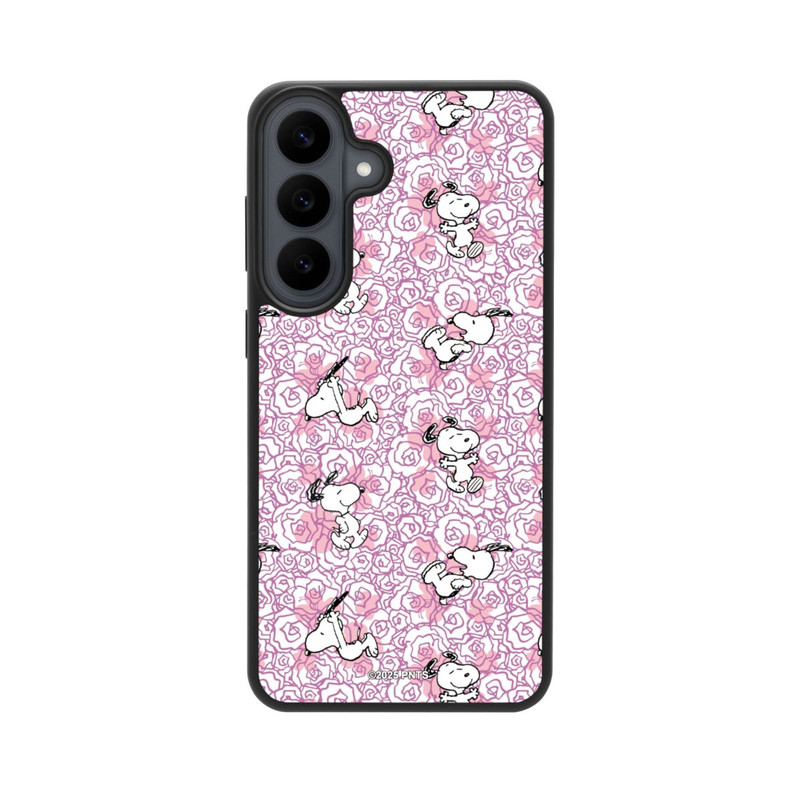 Galaxy S26 FE Base Case Peanuts Pink Roses Pattern