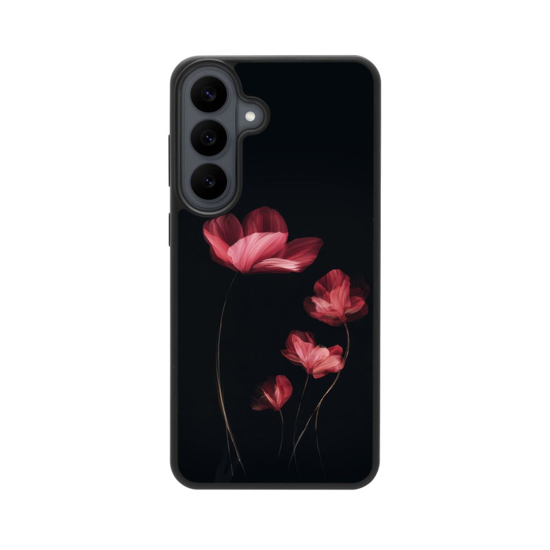 Galaxy S26 FE Base Case Burgunder Blüten schwarz