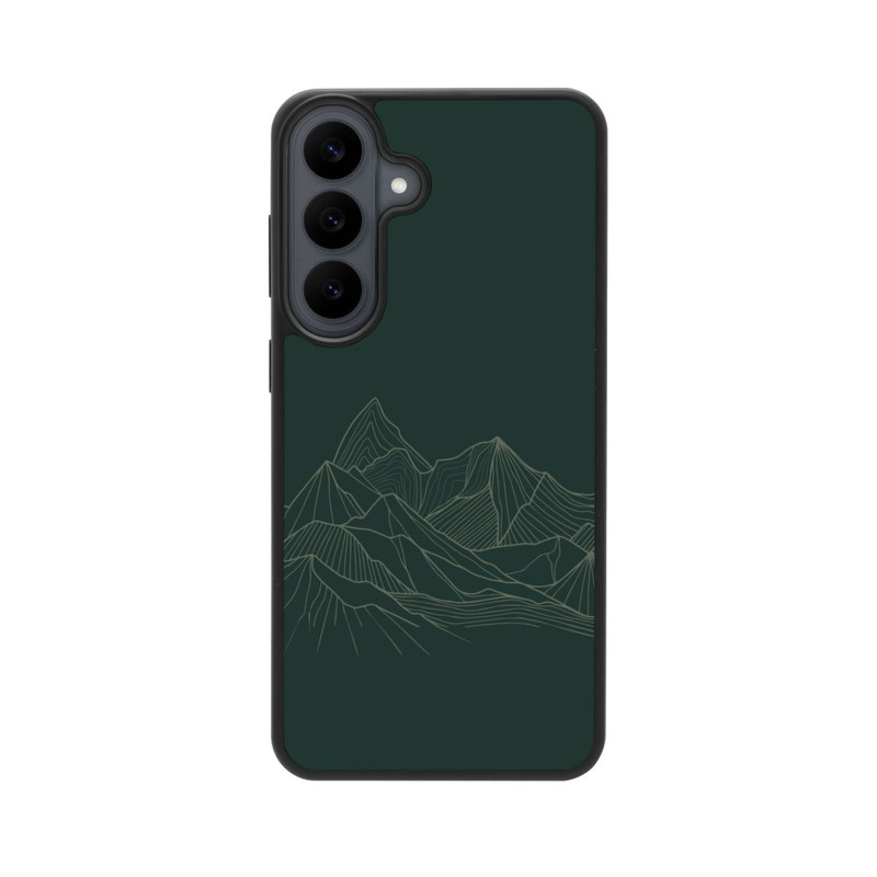 Galaxy S26 FE Base Case Berg Line Art Grün