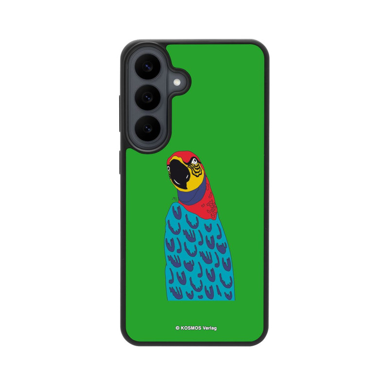 Galaxy S26 FE Base Case Drei Fragezeichen und der Super-Papagei
