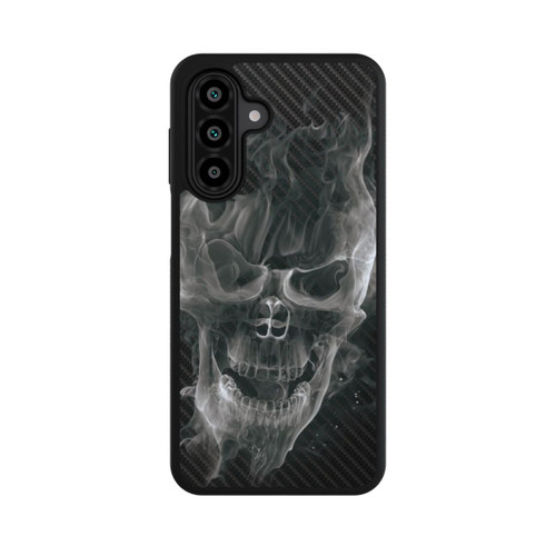 Samsung Galaxy A18 5G Base Case rauchender Totenkopf Carbon