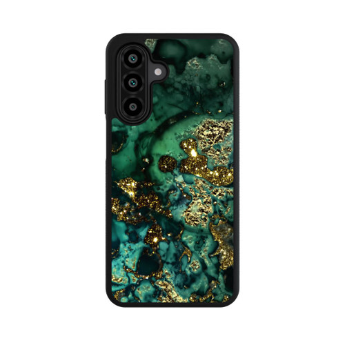 Samsung Galaxy A18 5G Base Case Cyan Glitzer Marmorlook