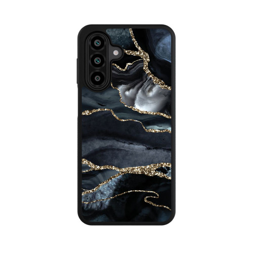Samsung Galaxy A18 5G Base Case Dunkler Marmor Gold Glitzerlook