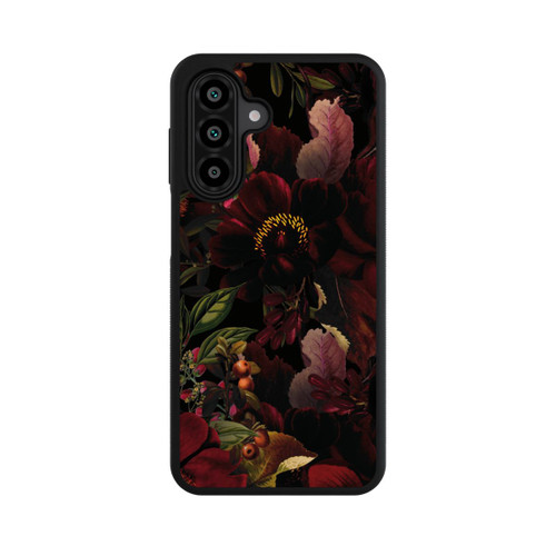 Samsung Galaxy A18 5G Base Case Dunkle Rote Vintage Barock Rosen