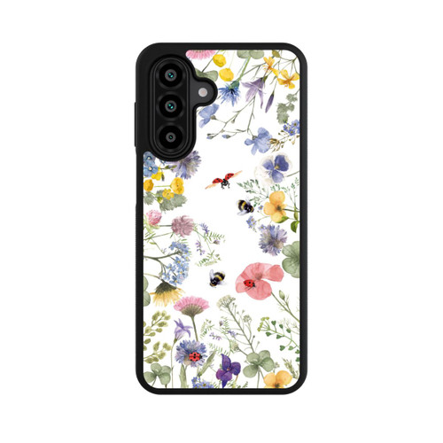 Samsung Galaxy A18 5G Base Case Bunte Frühlingsblumen und Bienen