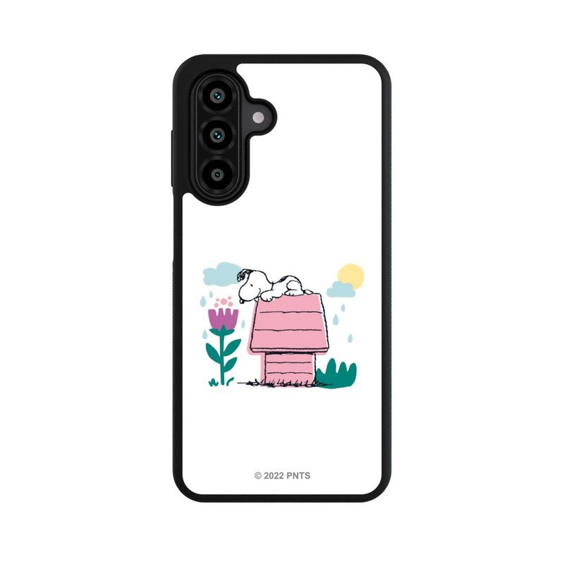 Galaxy A18 5G Base Case Snoopy Hundehütte Frühling