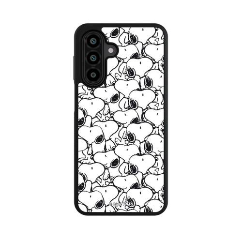 Samsung Galaxy A18 5G Base Case Snoopy Muster Schwarz und Weiß