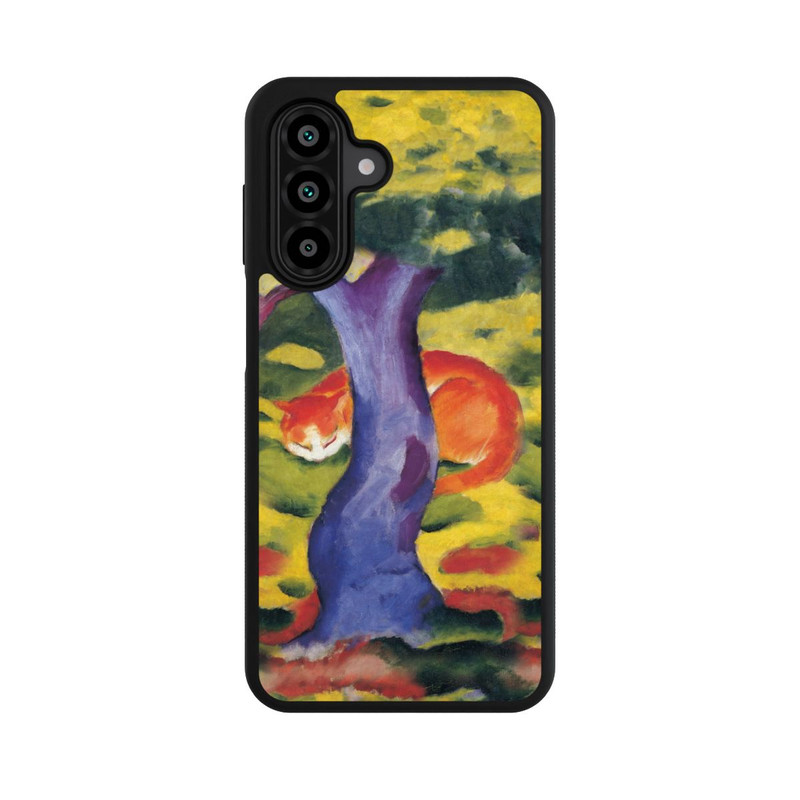 Galaxy A18 5G Base Case Katze hinter Einem Baum von Franz Marc