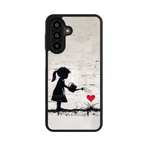 Samsung Galaxy A18 5G Base Case Girl Watering Bunch of Flowers 